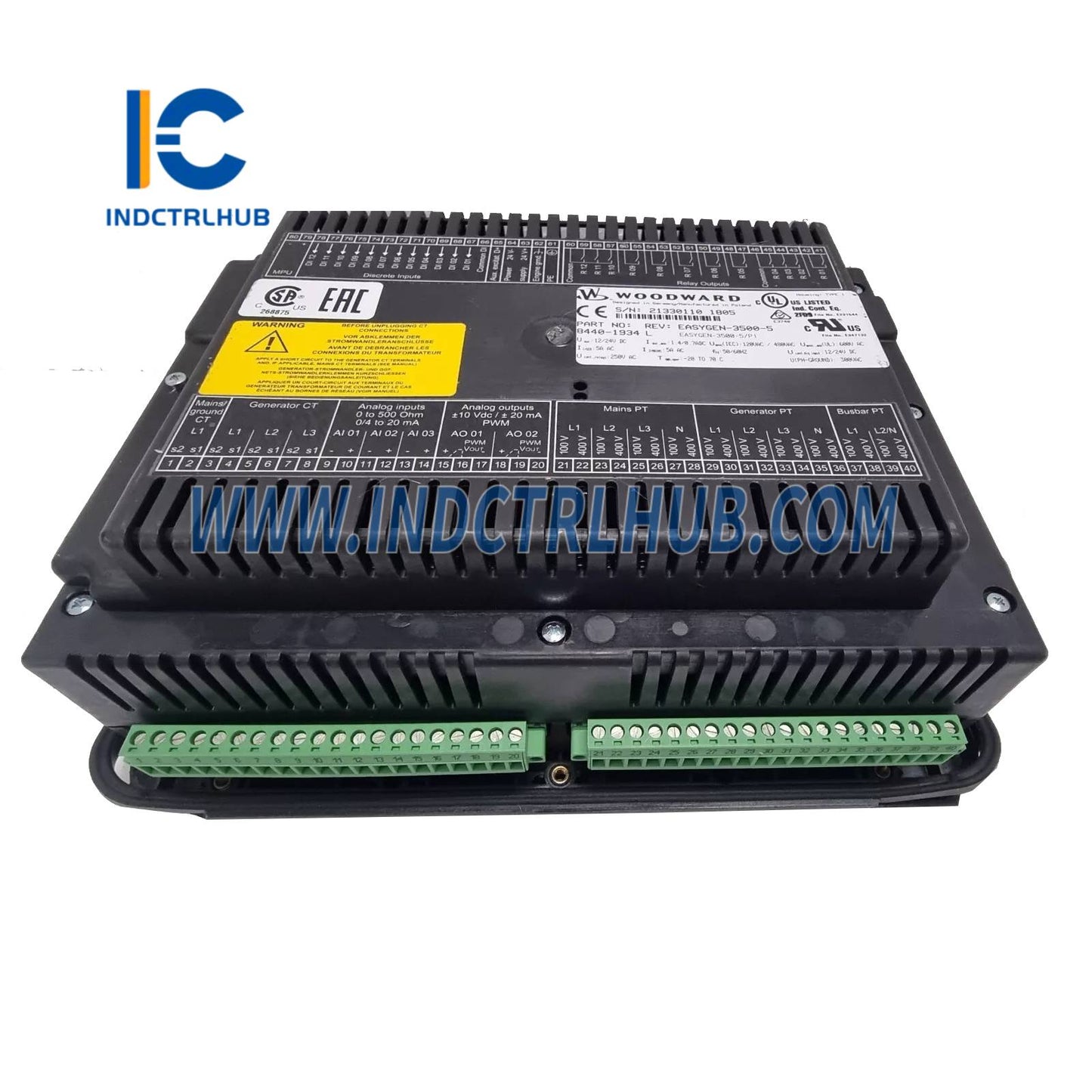 Controlador de grupo electrógeno Woodward 8440-1934 easYgen-3500-5