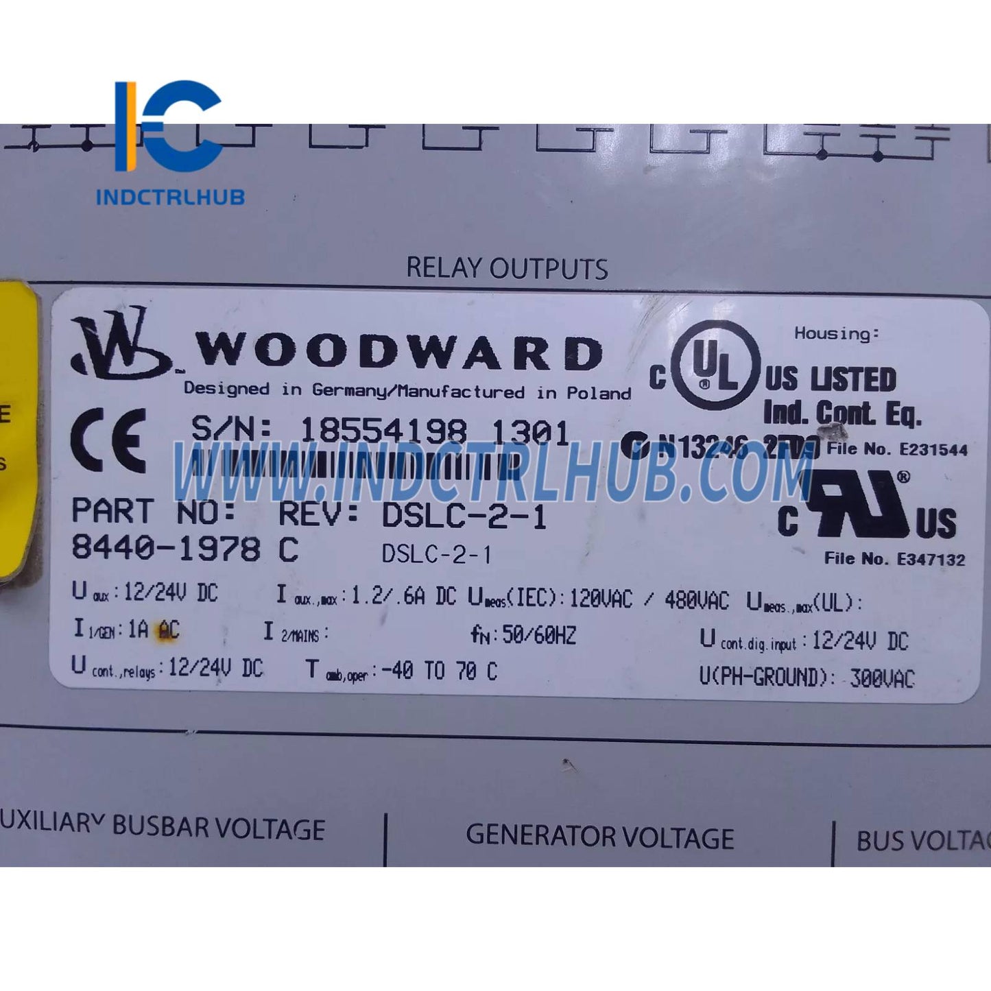 Controlador de Grupo Electrógeno Woodward 8440-1978 EasyGen-3200-5