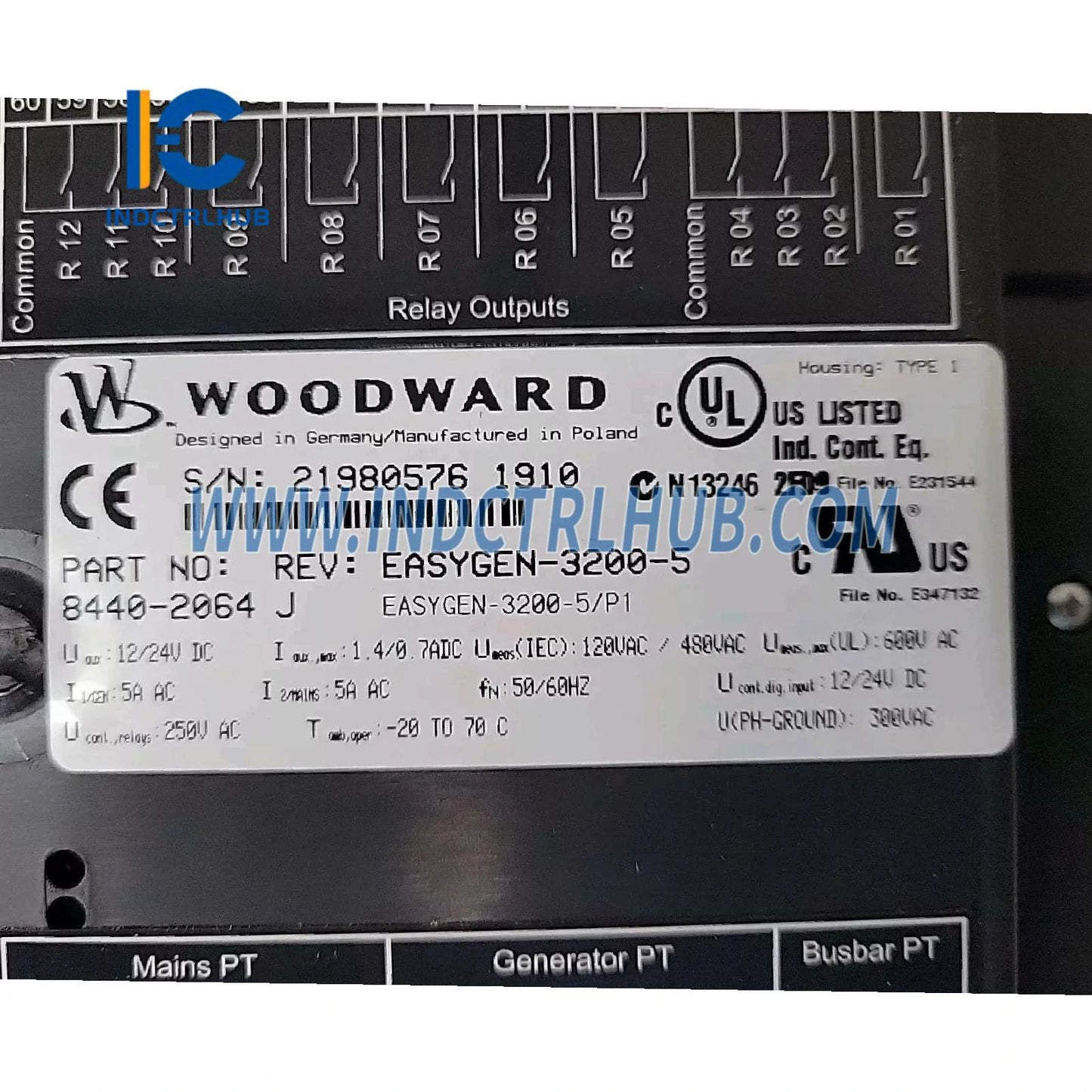 Woodward 8440-2064 easYgen-3200XT-P1 Genset Boshqaruvchisi