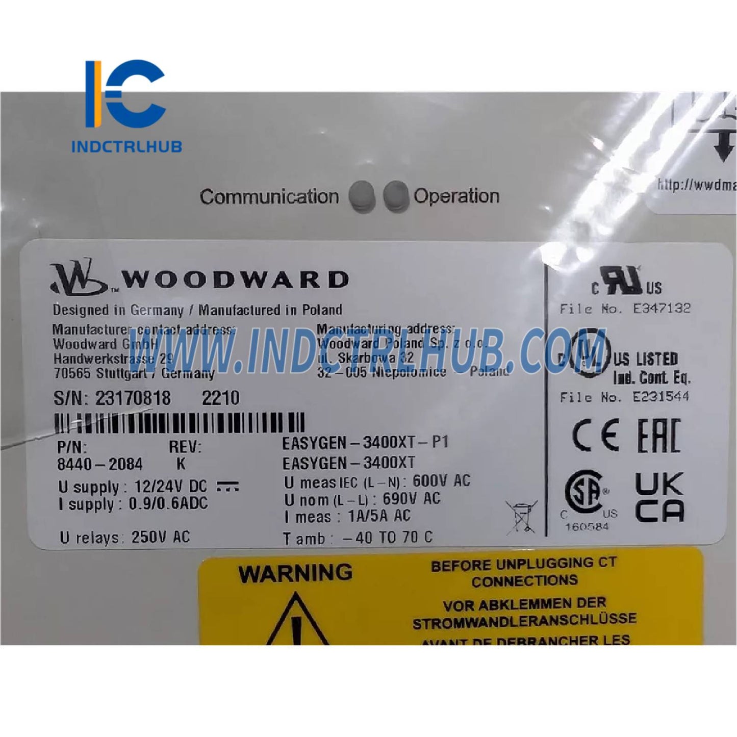 وودوارد 8440-2084 EasyGen-3500-5 وحدة تحكم مجموعة المولدات