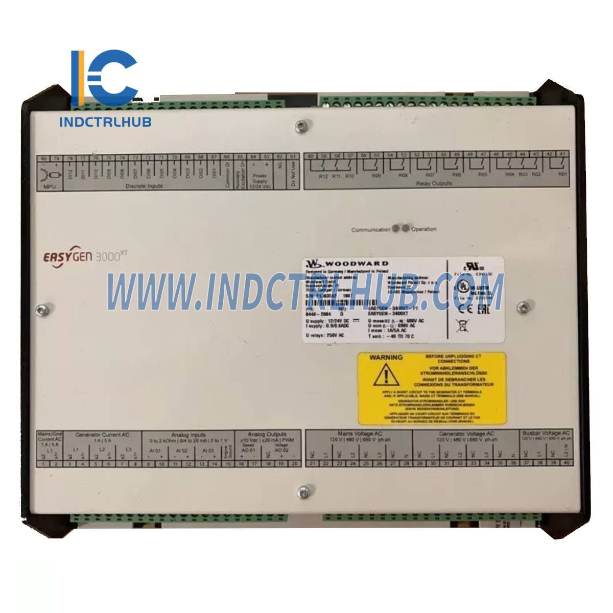Woodward 8446-1068 RP-3000XT daljinski upravljač i panel za najavu