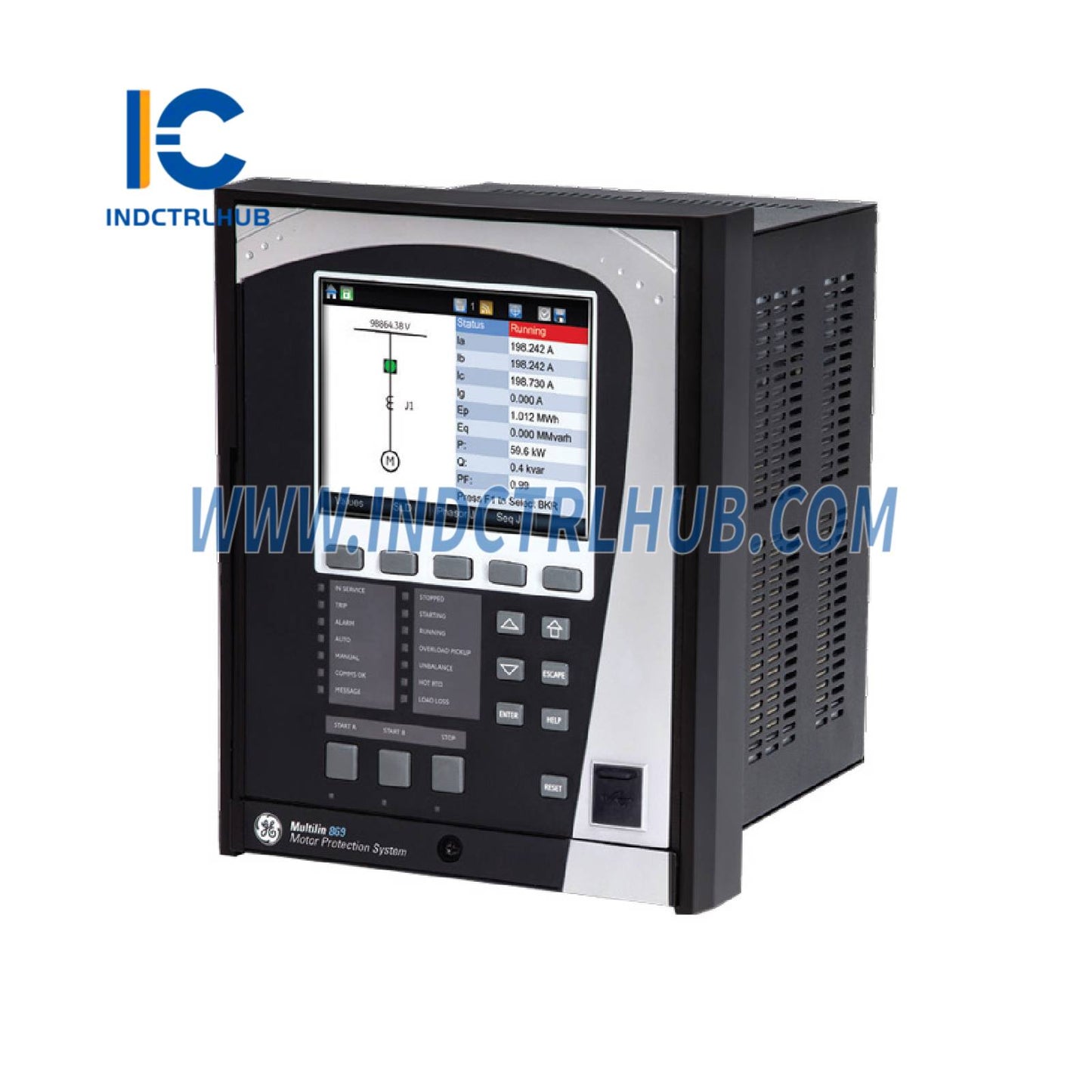 GE 869-E-P5-P5-B5-H-SN-A-N-N-M-M-S-F-B-SE-N-N-B-4 Motor Protection Relay