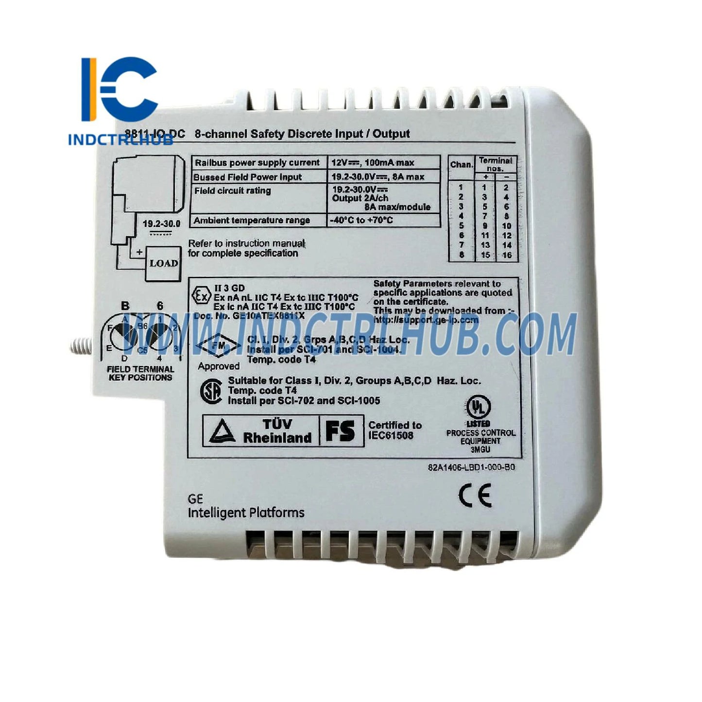 Emerson 8811-IO-DC PAC8000 8-Channel Safety Digital I/O Module