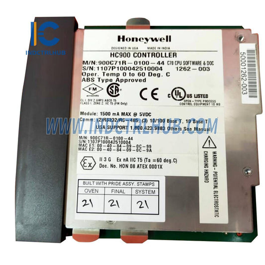 מודול מעבד בקרה Honeywell 900C71R-0100-44