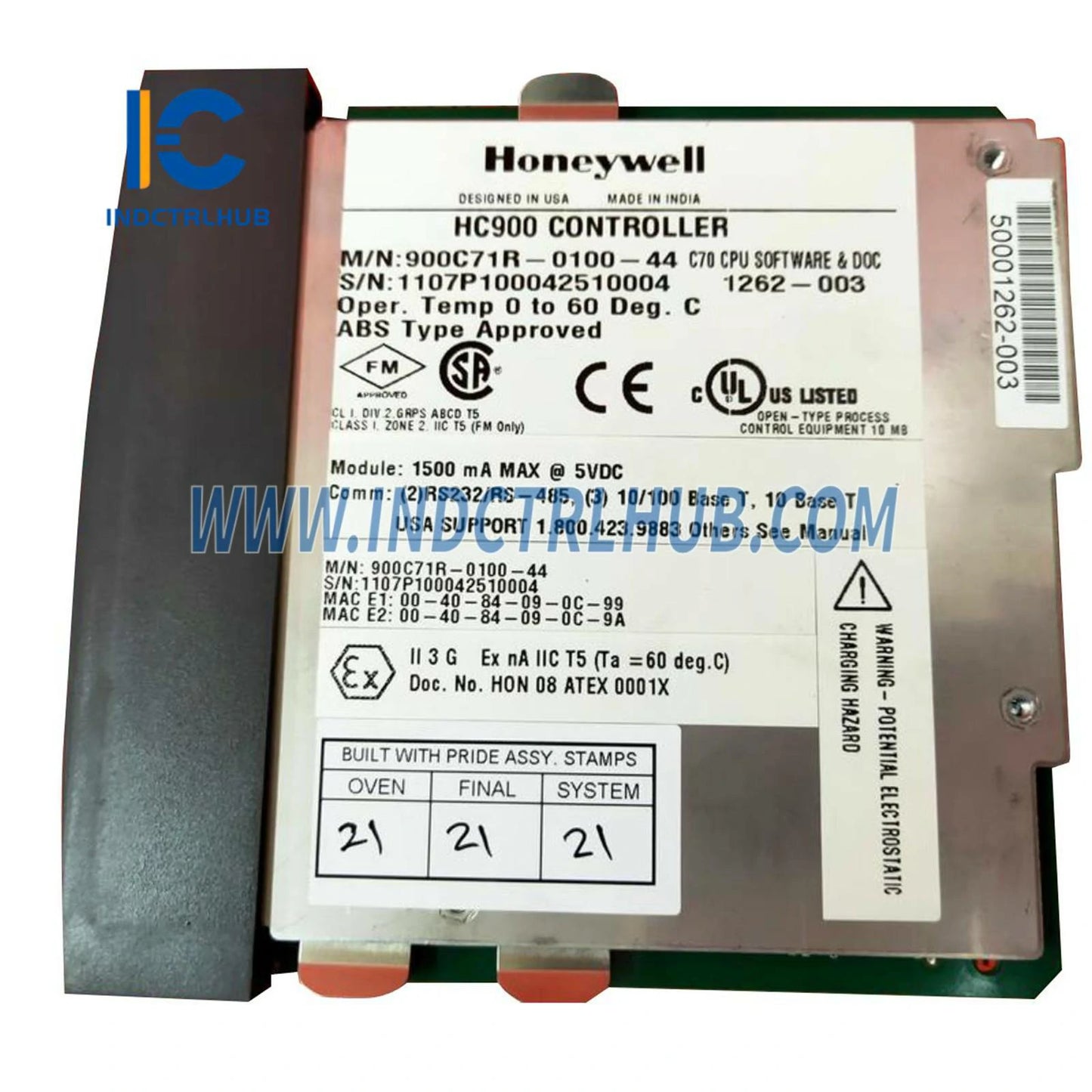 מודול מעבד בקרה Honeywell 900C71R-0100-44