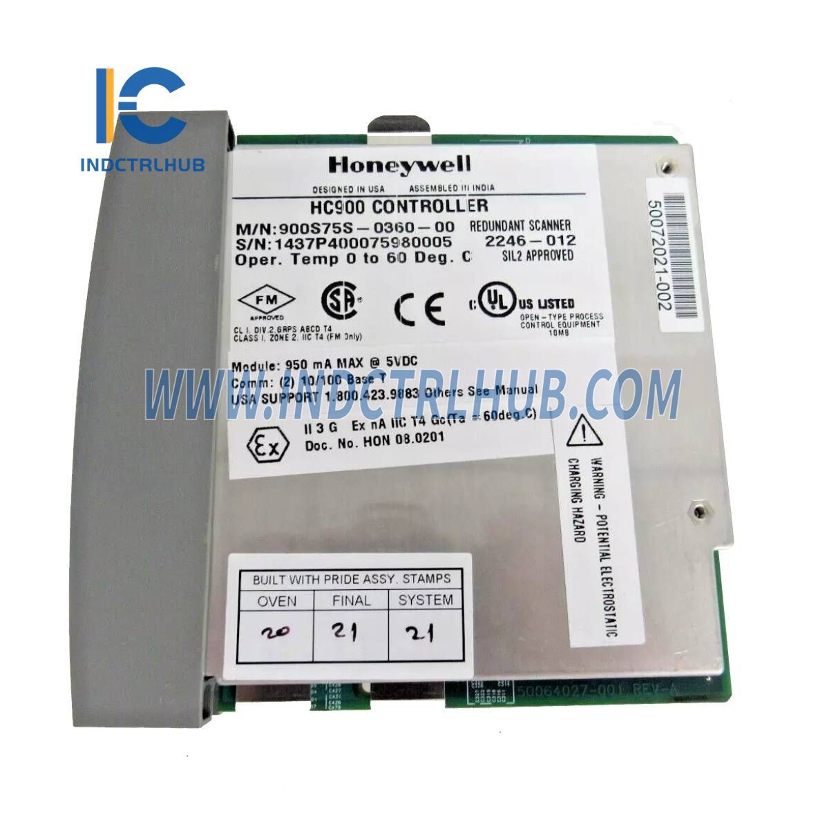 מודול סורק קלט/פלט Honeywell 900S75S-0360-00