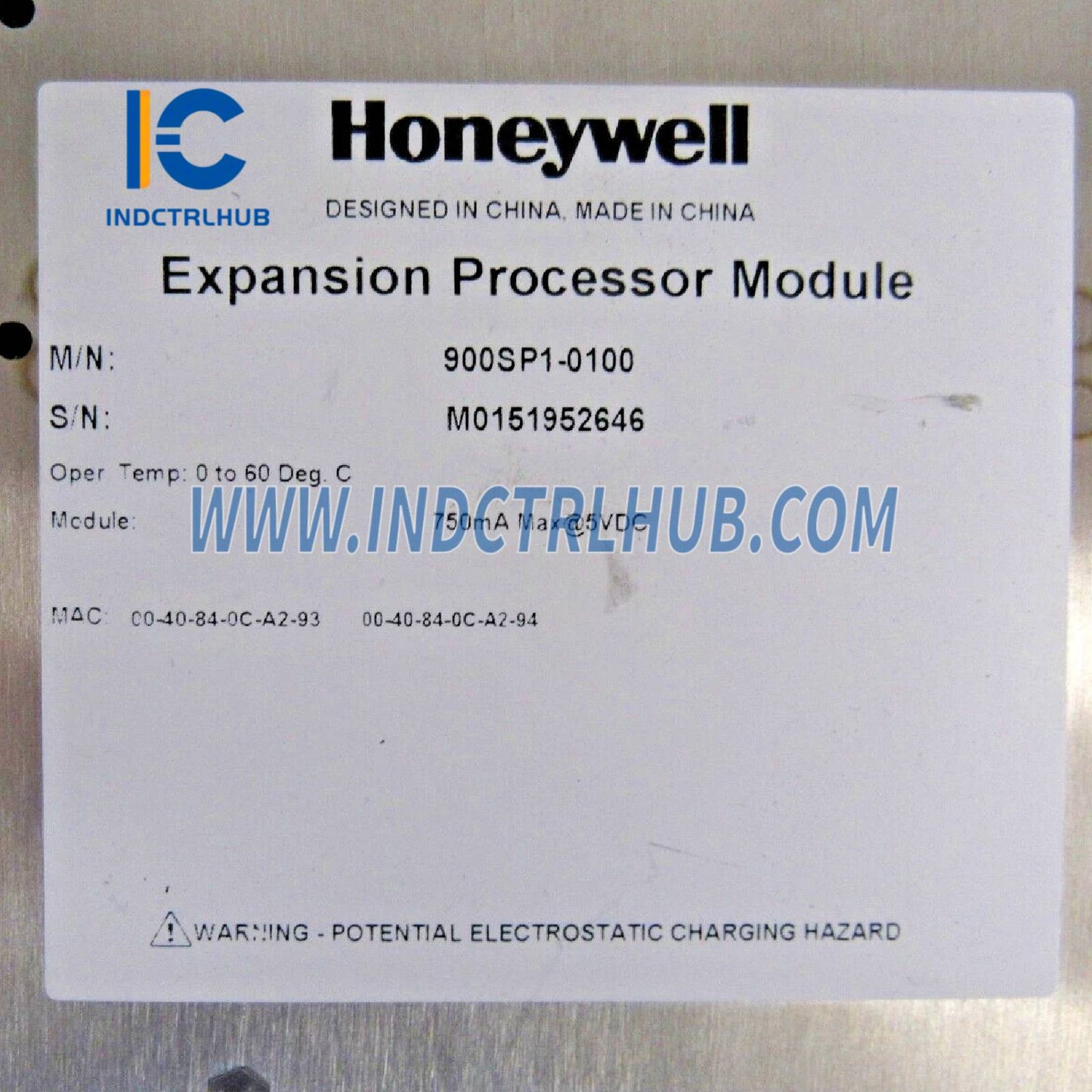 Modul Prosesor Ekspansi Honeywell 900SP1-0100