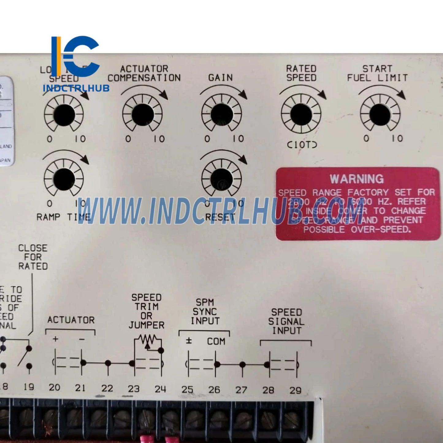 Woodward 9905-068 2301A Control de Compartición de Carga y Velocidad