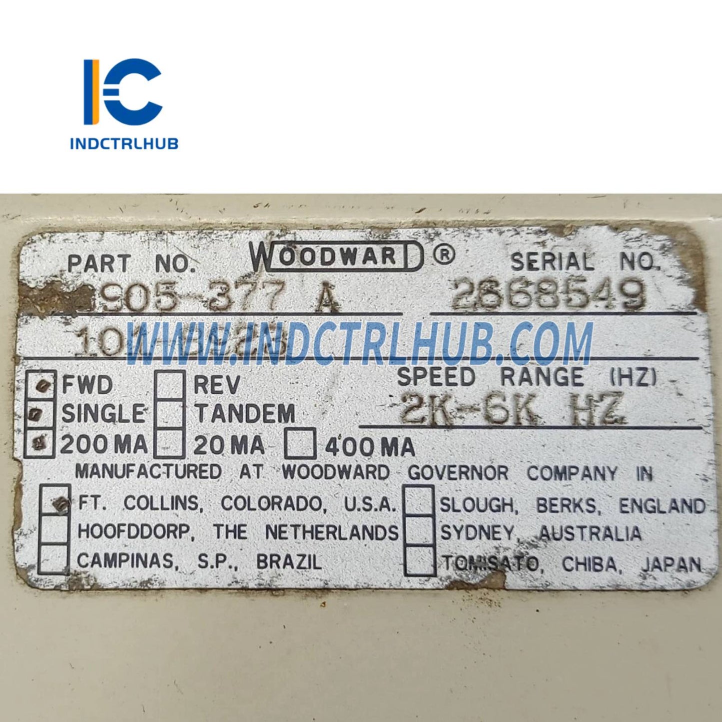 Woodward 9905-377 DSLC Sincronizador Digital y Control de Carga