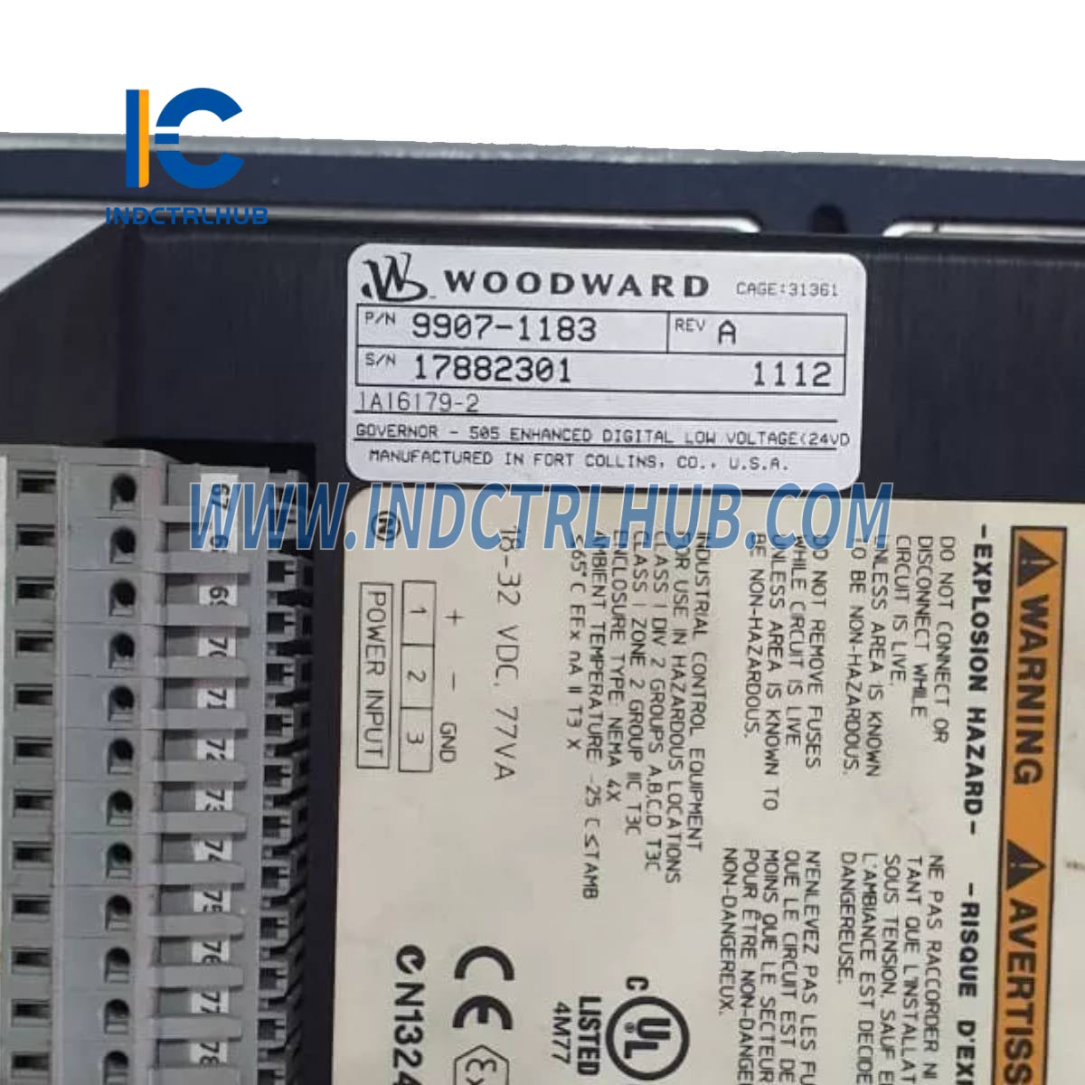 Woodward 9907-1183 505E Сандық басқарушы