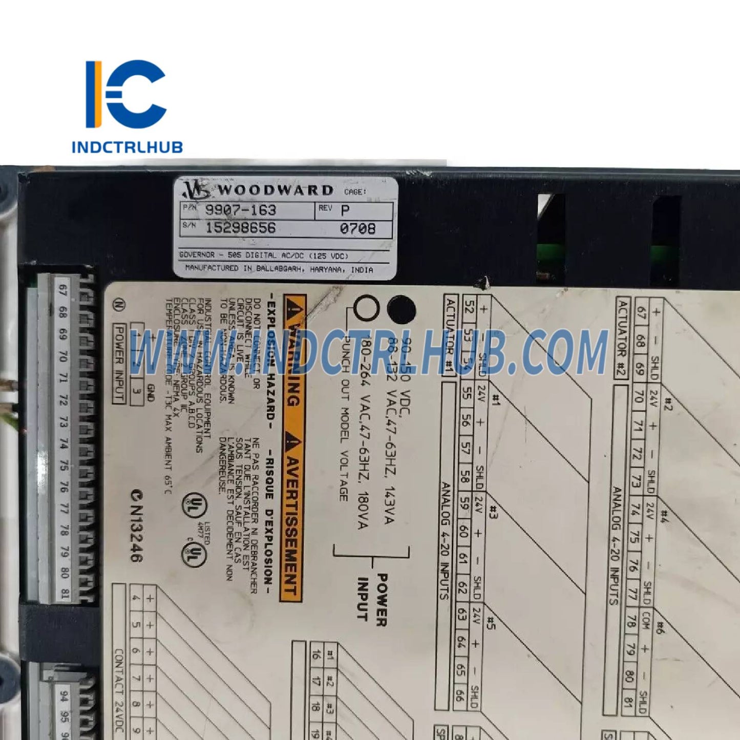 Woodward 9907-163 505 Digital Turbine Control