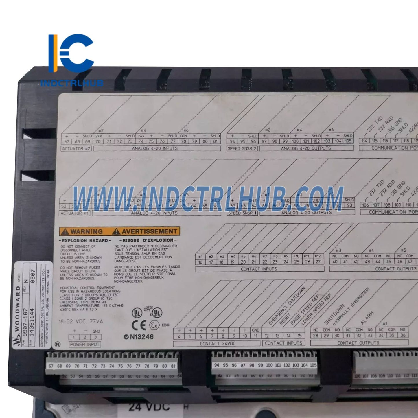 Woodward 9907-167 505E Digital Governor