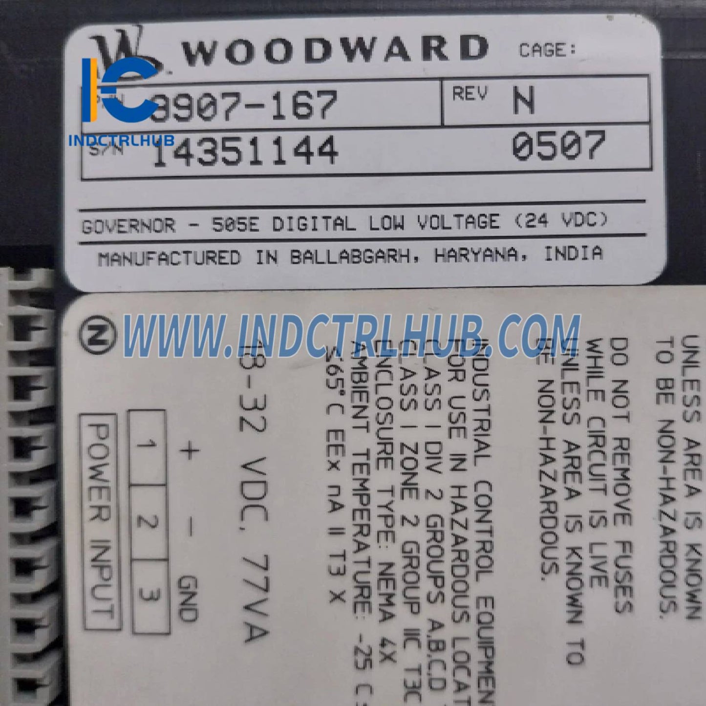 Woodward 9907-167 505E Digital Governor