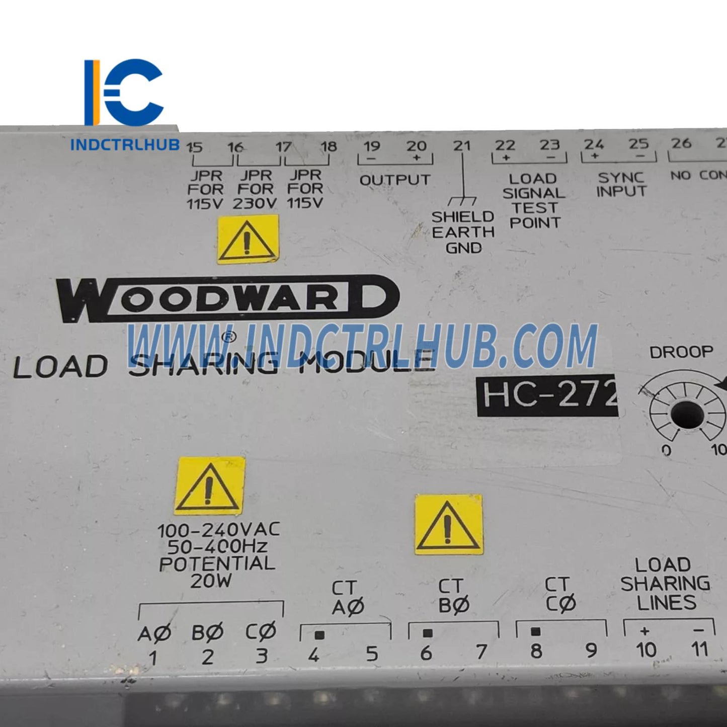 Woodward 9907-173 2301D-ST Digital Load Sharing and Speed Control