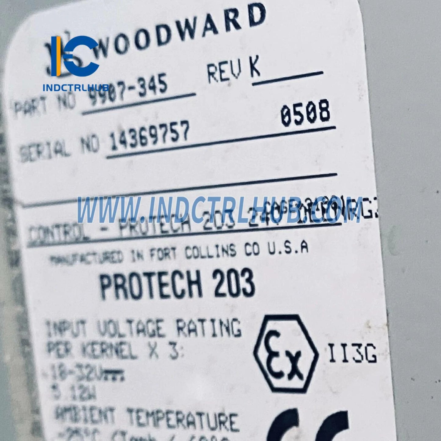 نظام حماية زيادة السرعة Woodward 9907-345 ProTech 203