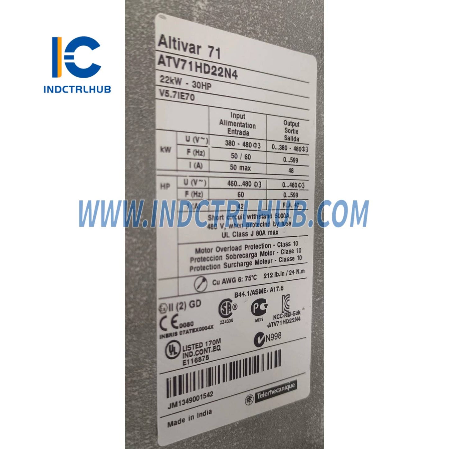 Schneider ATV71HD22N4 meniteľný rýchlostný pohon ATV71