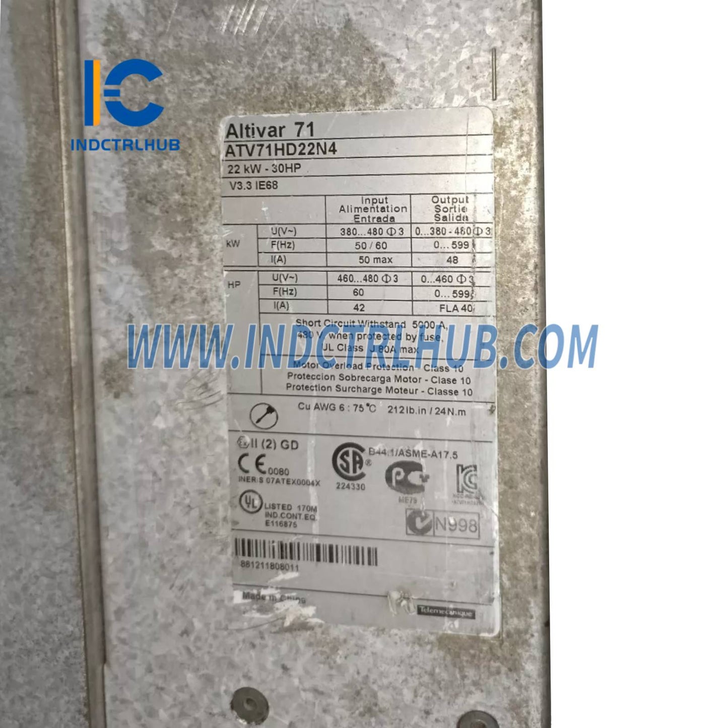 Schneider ATV71HD22N4 meniteľný rýchlostný pohon ATV71