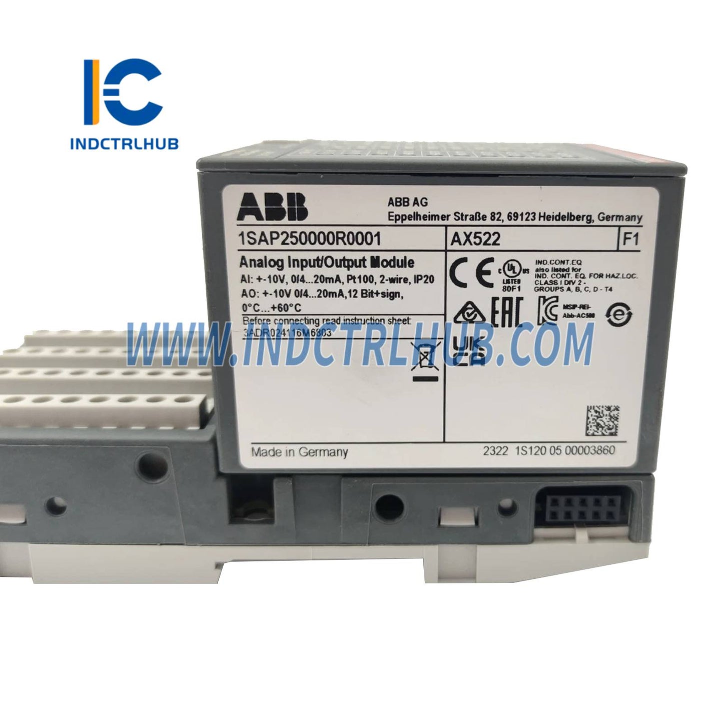 1SAP250000R0001 | ABB AX522 analogās ieejas/izejas modulis
