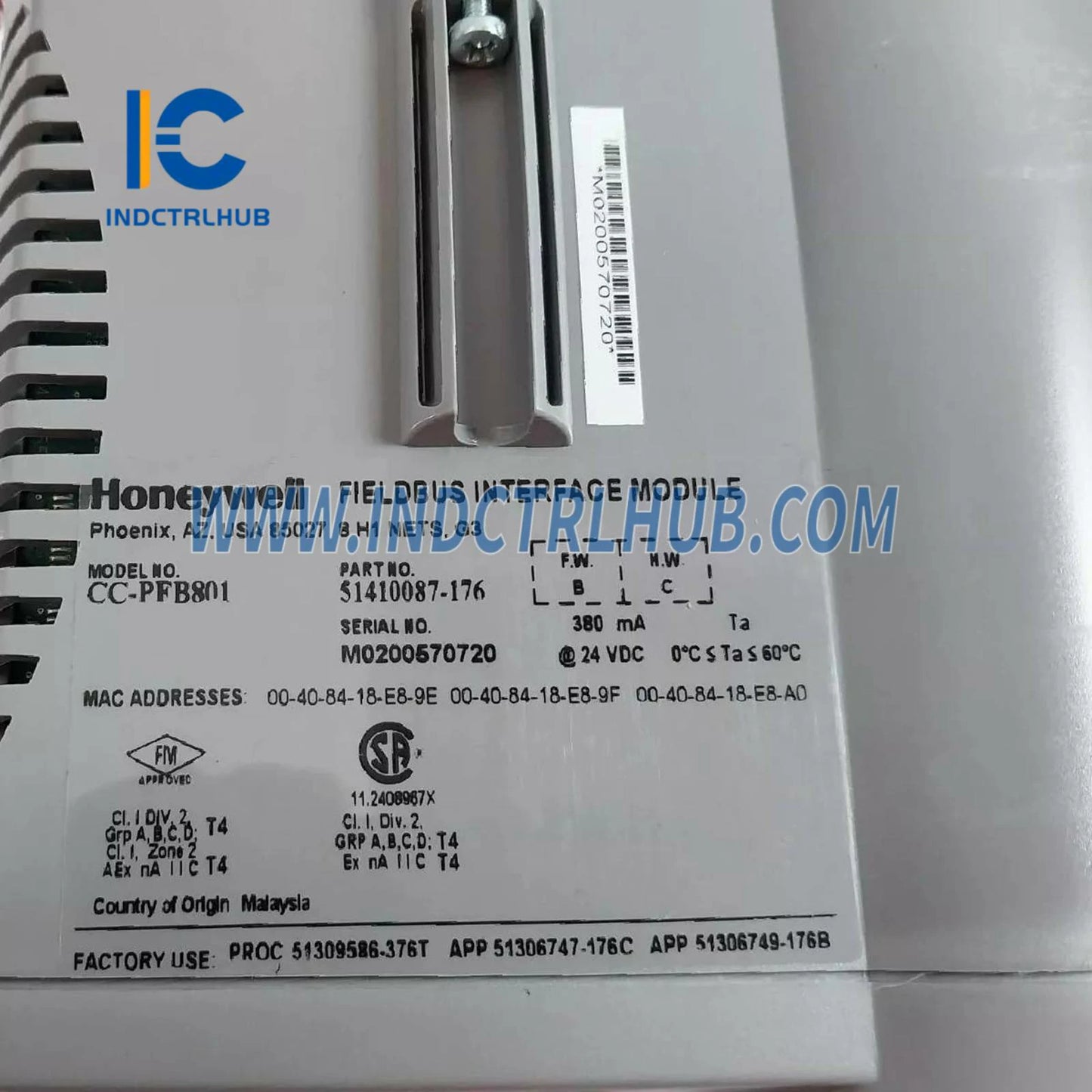 Honeywell CC-PFB801 51410087-175 Mô-đun Giao diện Fieldbus