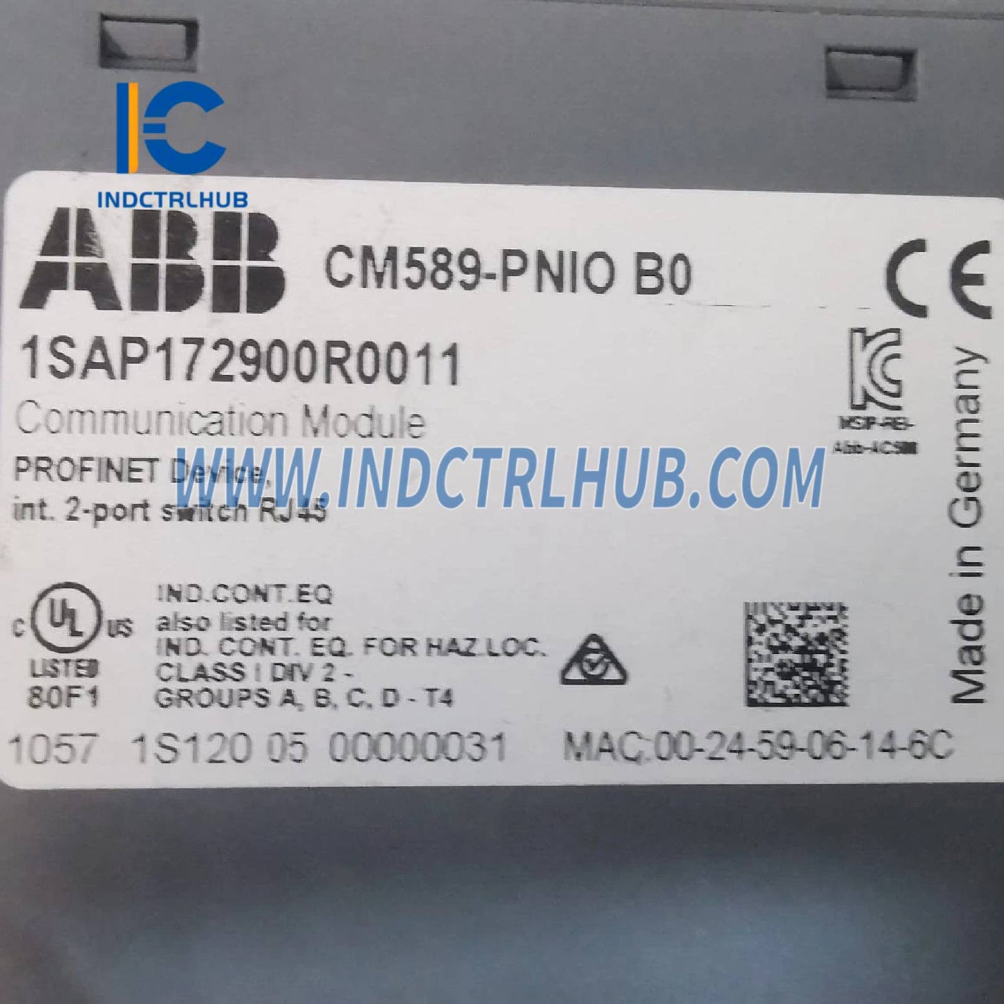 1SAP172900R0011 | ABB CM589-PNIO Communication module
