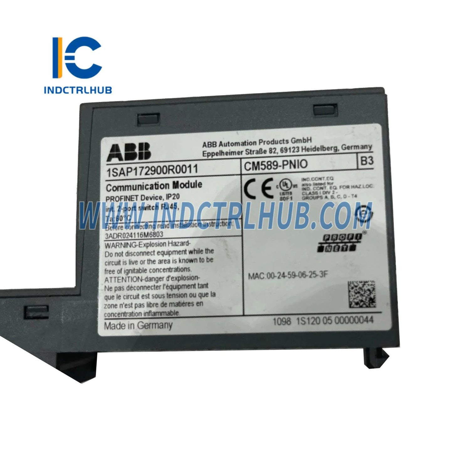 1SAP172900R0011 | ABB CM589-PNIO Комуникационен модул