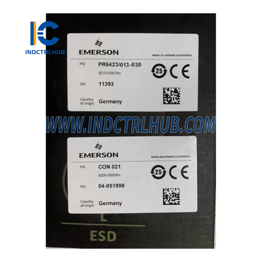Emerson EPRO CON021+PR6423/013-030 ממיר אות זרם אדדי עם חיישן