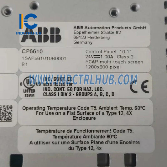 Nomor telepon 1SAP561010R0001 | ABB CP6610 layar sentuh multi-touch