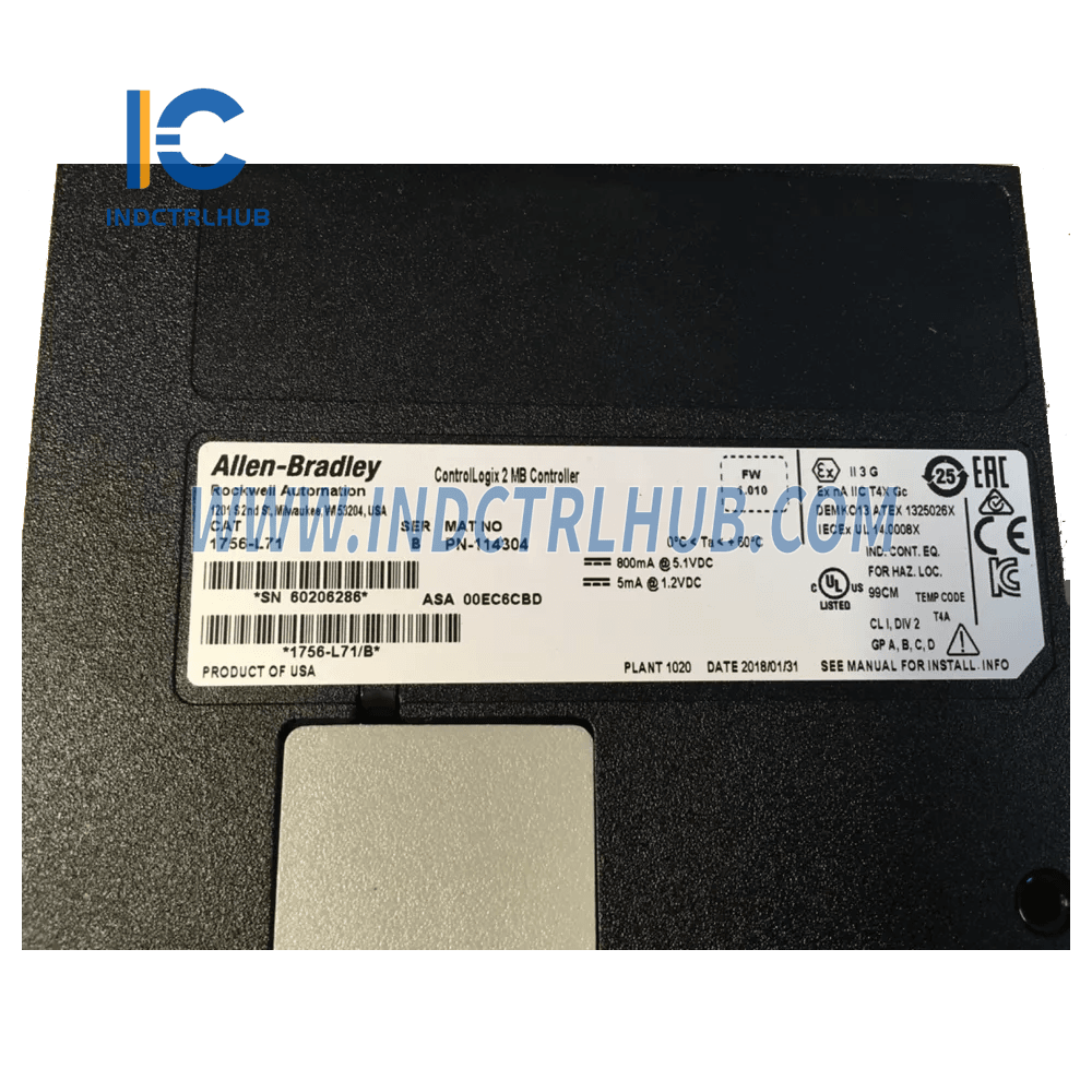 Allen-Bradley 1756-L71 ControlLogix 5570 Beheerders