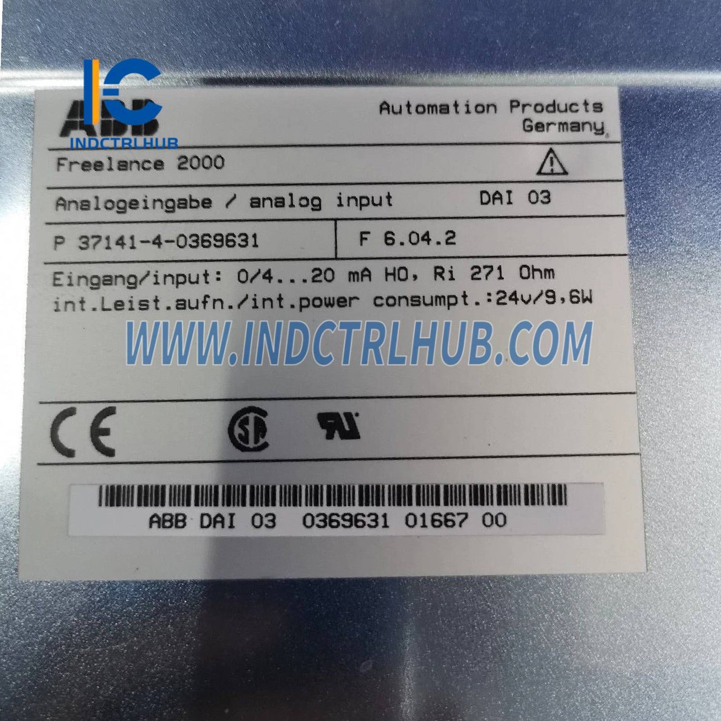 0369631M-EXC | ABB DAI 03 Analog input