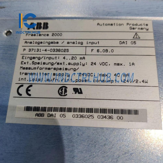 0336025MR | ABB DAI 05 Analoog inset as van V 3