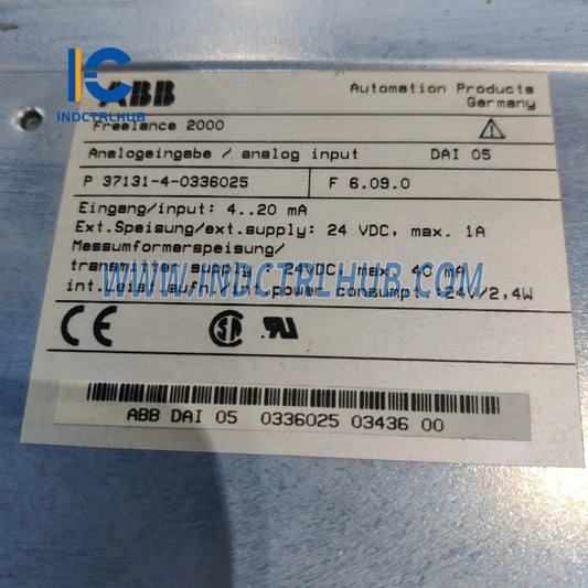 0336025MR | ABB DAI 05 Аналогов вход версия V 3