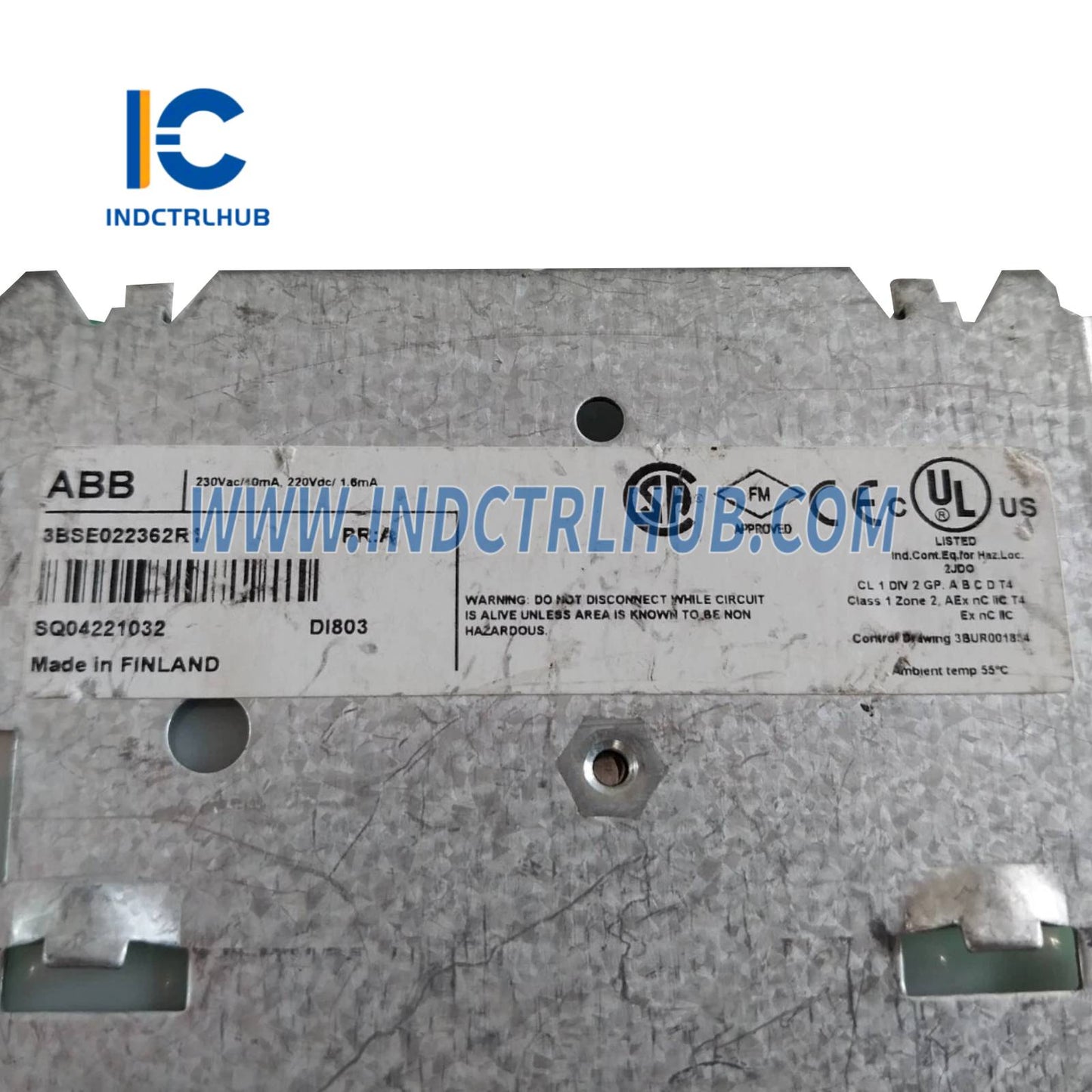 3BSE022362R1 | ABB DI803 Digitális bemenet 230V 8 csatorna