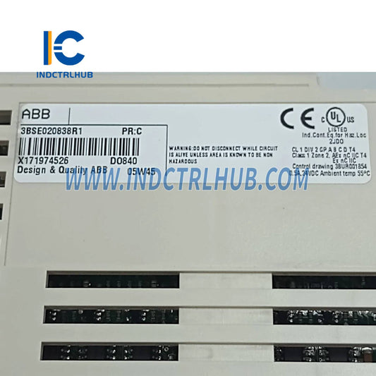 3BSE020838R1 | ABB DO840 פלט דיגיטלי 24V S/R 16 ערוצים