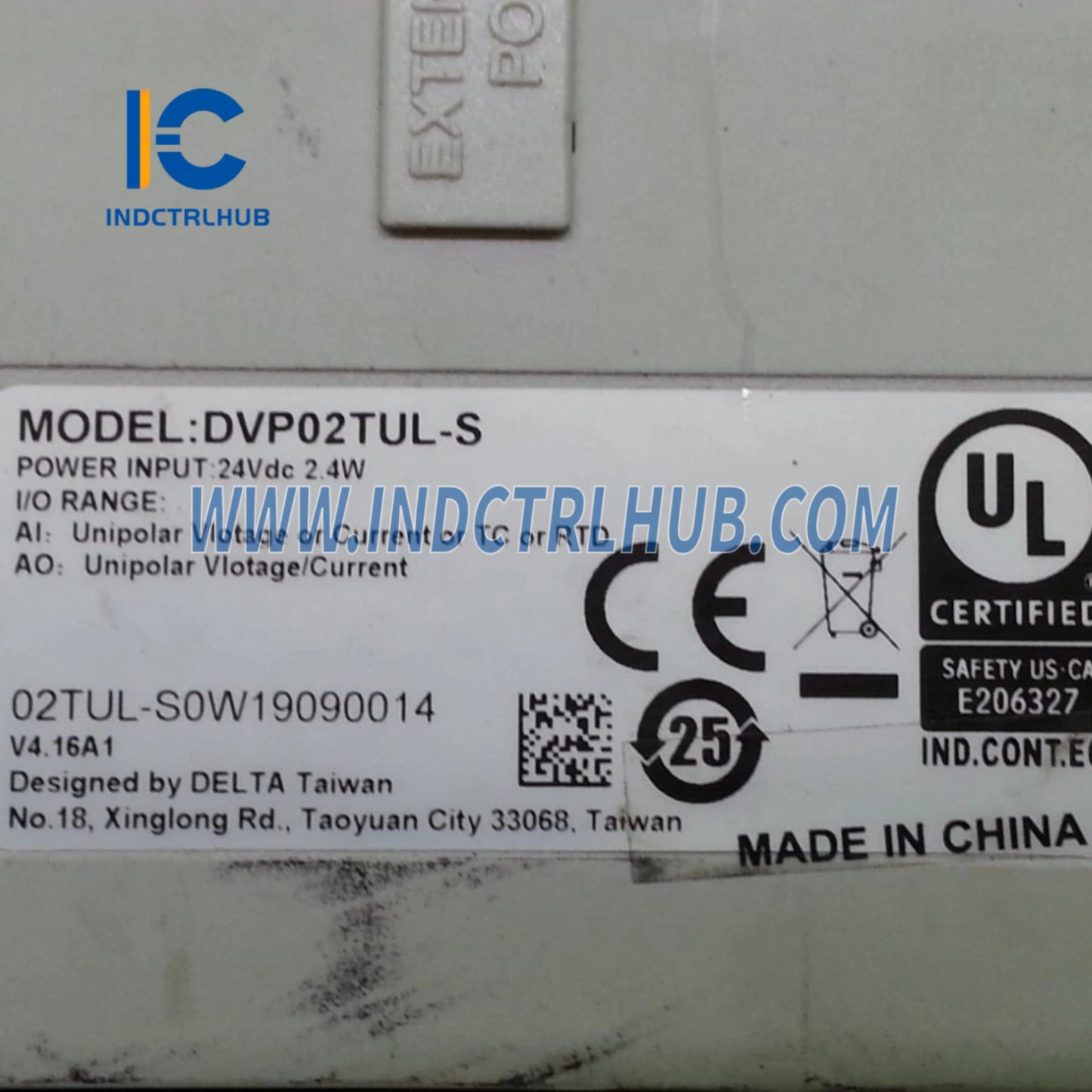 Emerson DVP02TUL-S Módulo de Saída Analógica