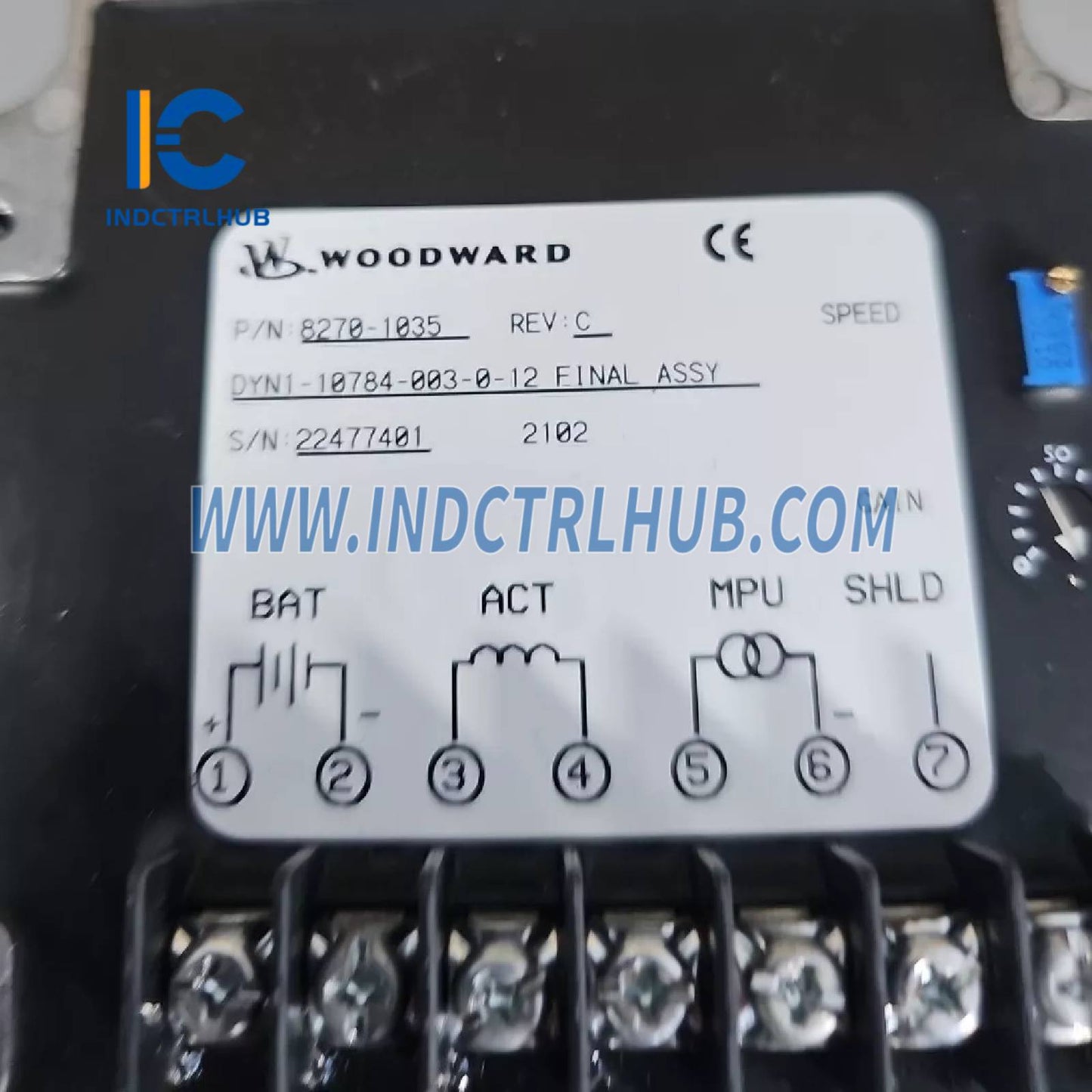 Woodward DYN1-10784-003-0-12 Electronic Governor