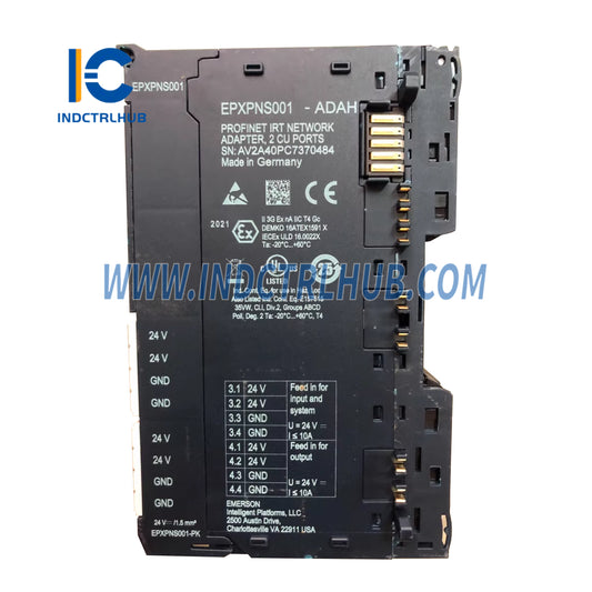 Emerson EPXPNS001-ADAH RSTi-EP Slice I/O PROFINET IRT hálózati adapter