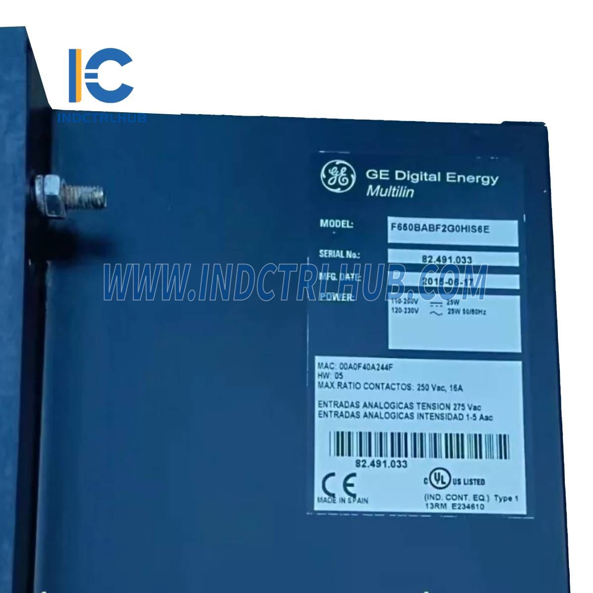 GE F650BABF2G0HIS6E Digitale Voerder Relais en Baai Beheerder