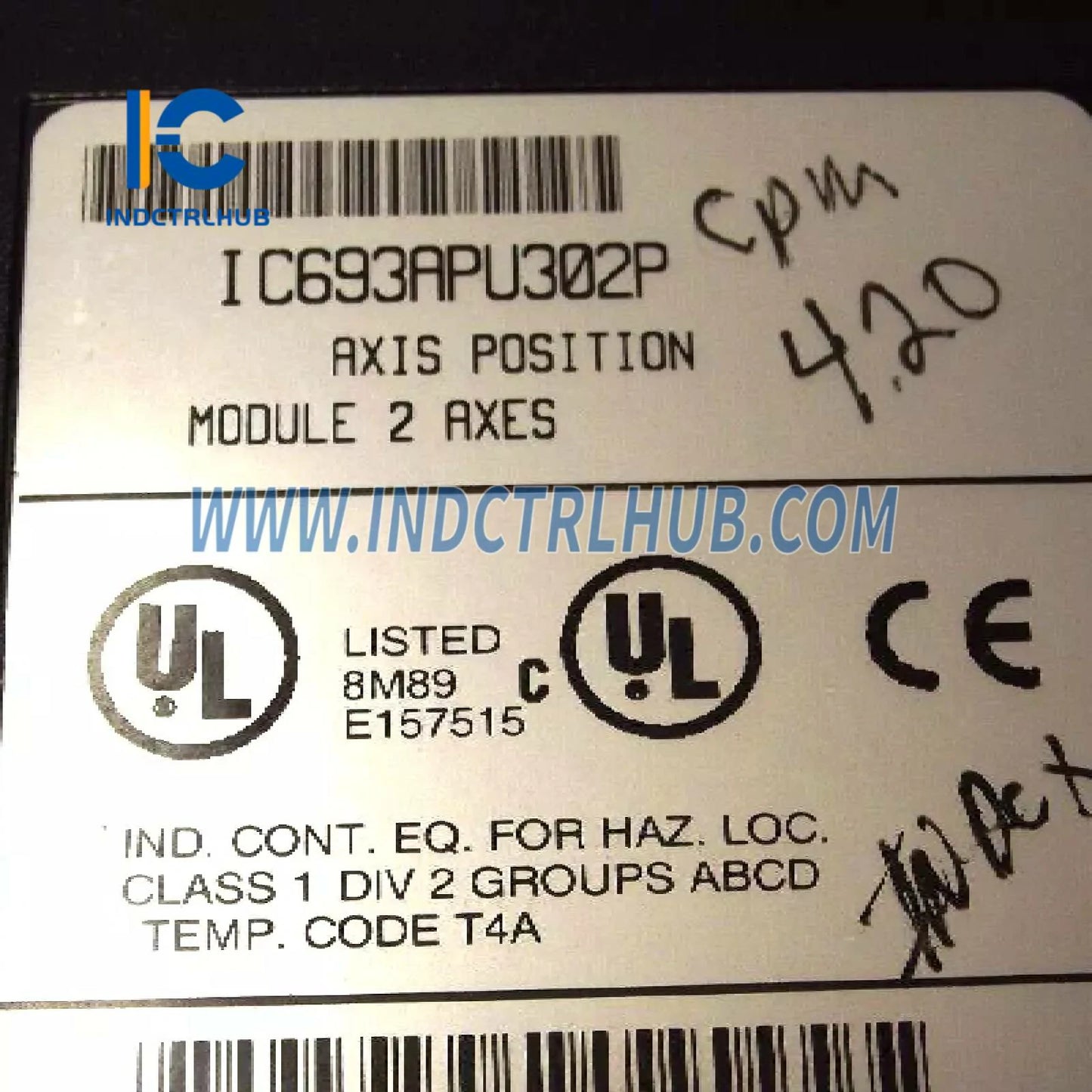 Module de positionnement d'axe GE IC693APU302P Série 90-30