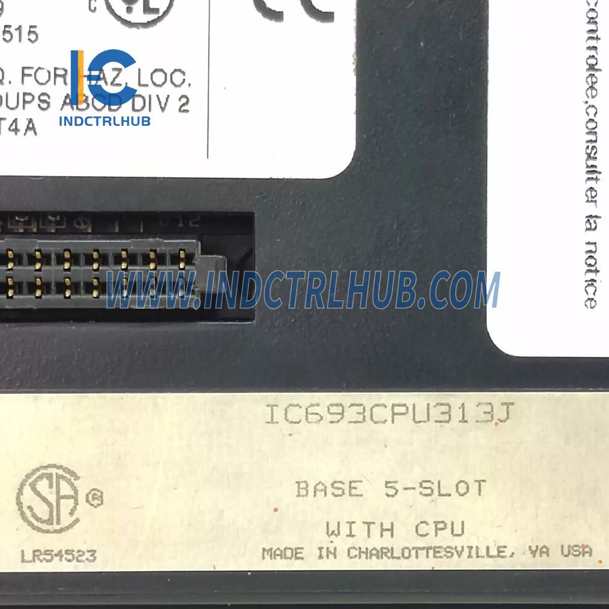 GE IC693CPU313 Reeks 90-30 5-Sleuf Ingebedde CPU Basisplaat