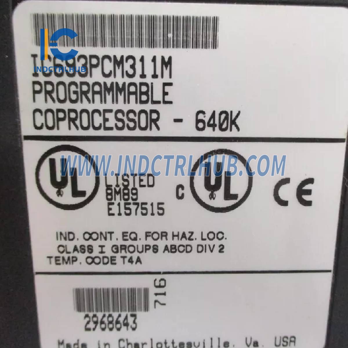 GE IC693PCM311M Programmeerbare Coprosessormodule (PCM)