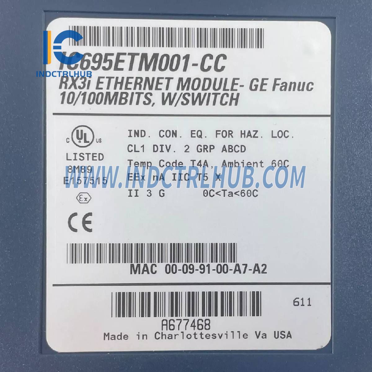 GE IC695ETM001-CC Ethernet rozhranie modul