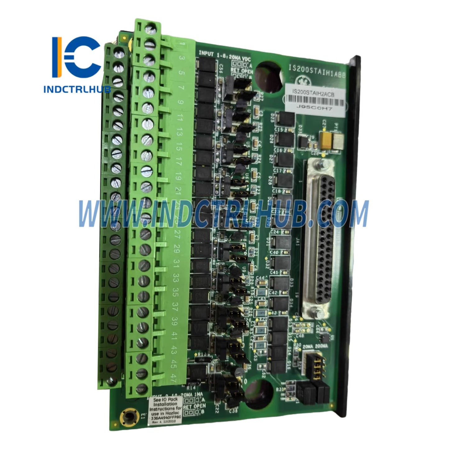 GE IS200STAIH1A Simplex Analog Input Terminal Board