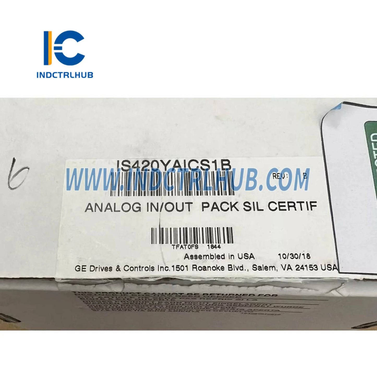 Module d'entrée/sortie analogique GE IS420YAICS1B