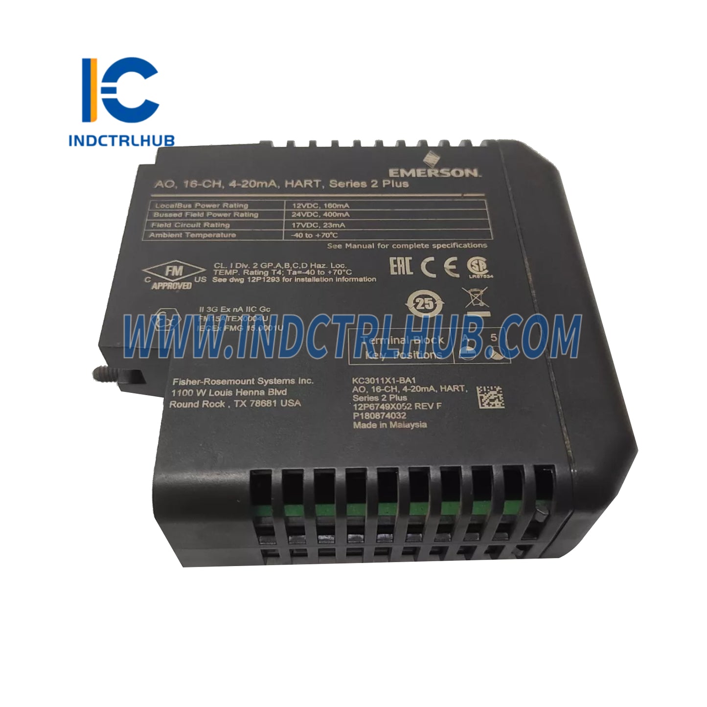 Emerson KC3011X1-BA1 12P6749X052 AO Plus, 16 canales 4–20 mA HART