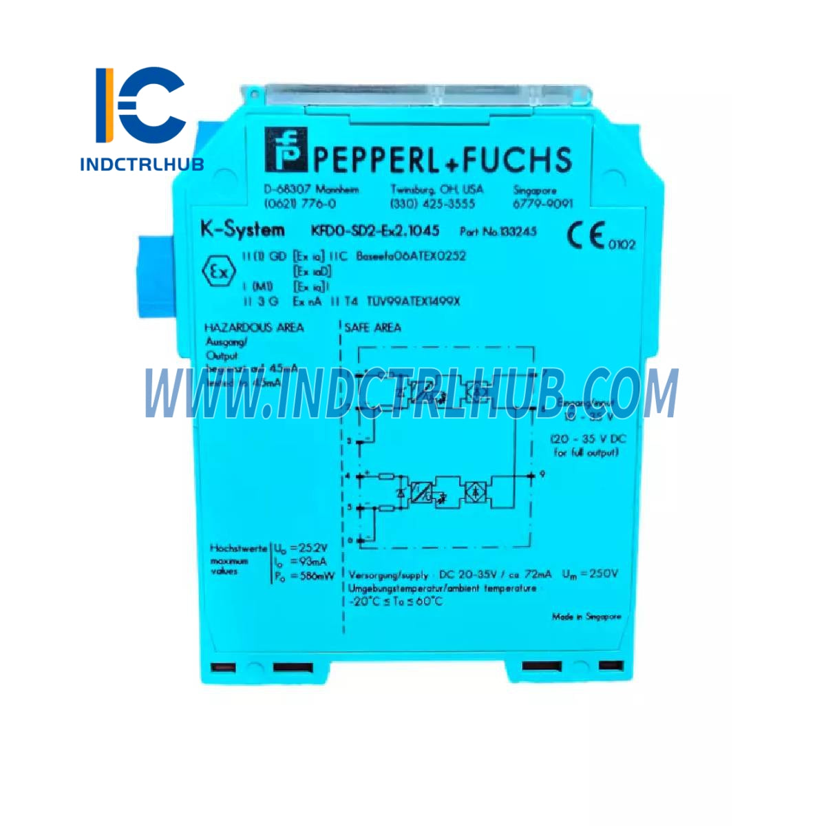 Pepperl+Fuchs KFD0-SD2-EX2.1045 Solenoidový ovládač