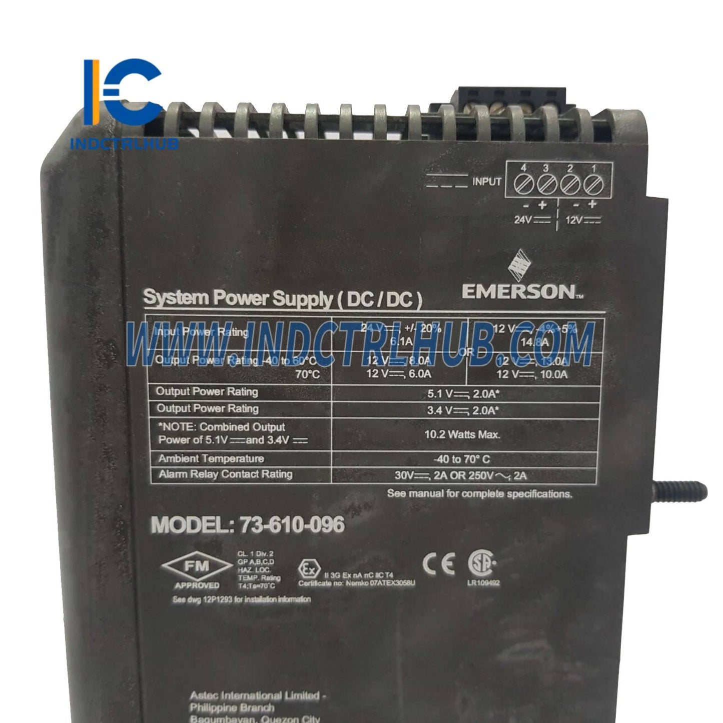 Emerson KJ1501X1-BC3 systém dvojitý DC napájací zdroj