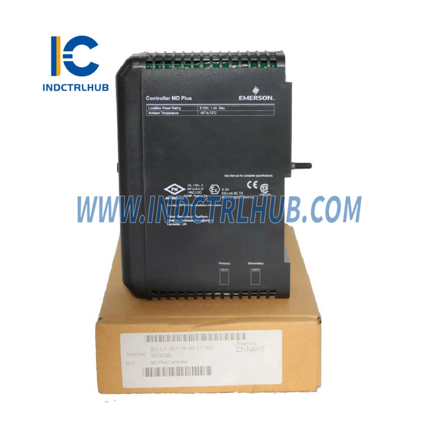 Emerson KJ2003X1-BB1 DeltaV DCS için MD Plus Kontrol Cihazı