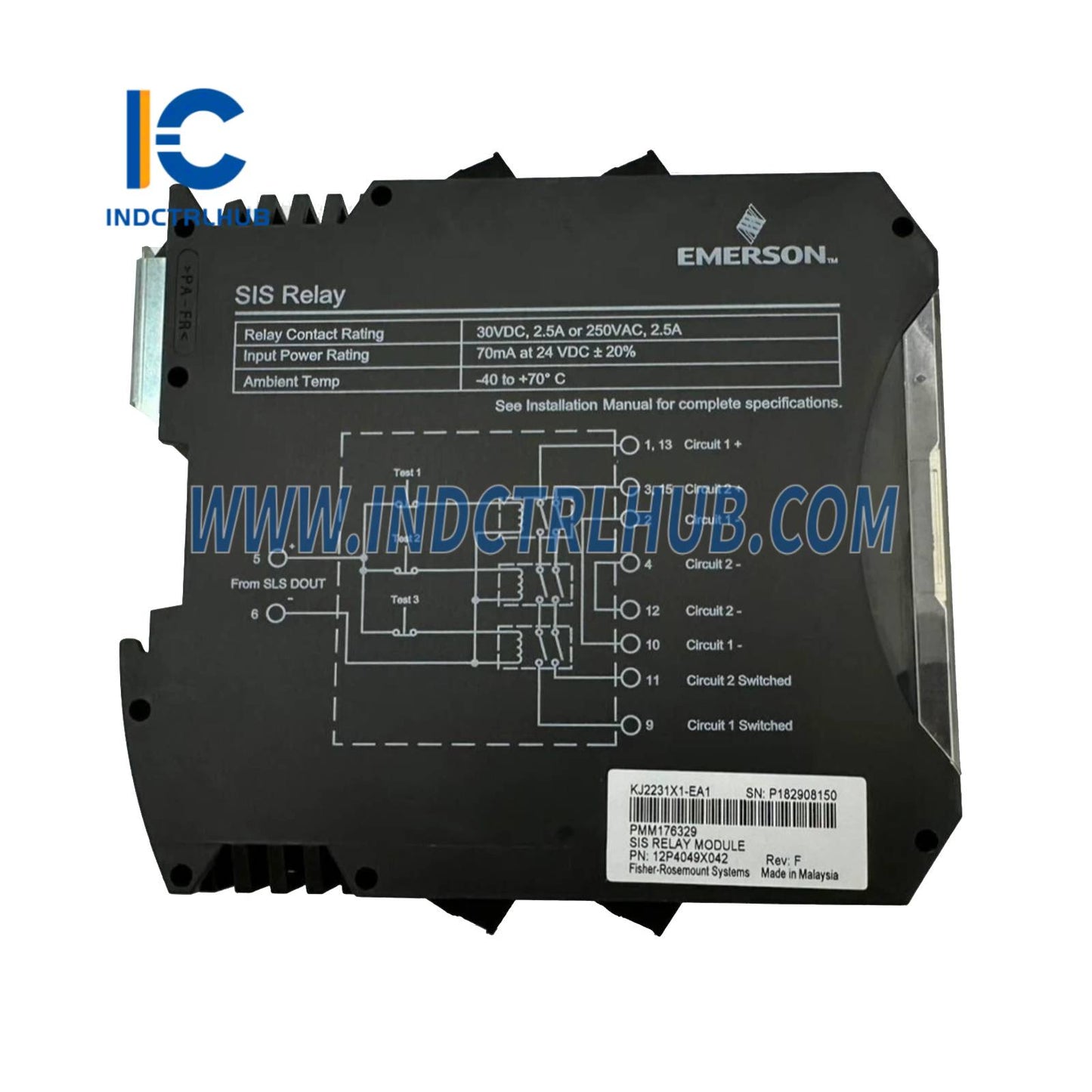 Emerson KJ2231X1-EA1 Safety Instrumented System (SIS) Relay Module