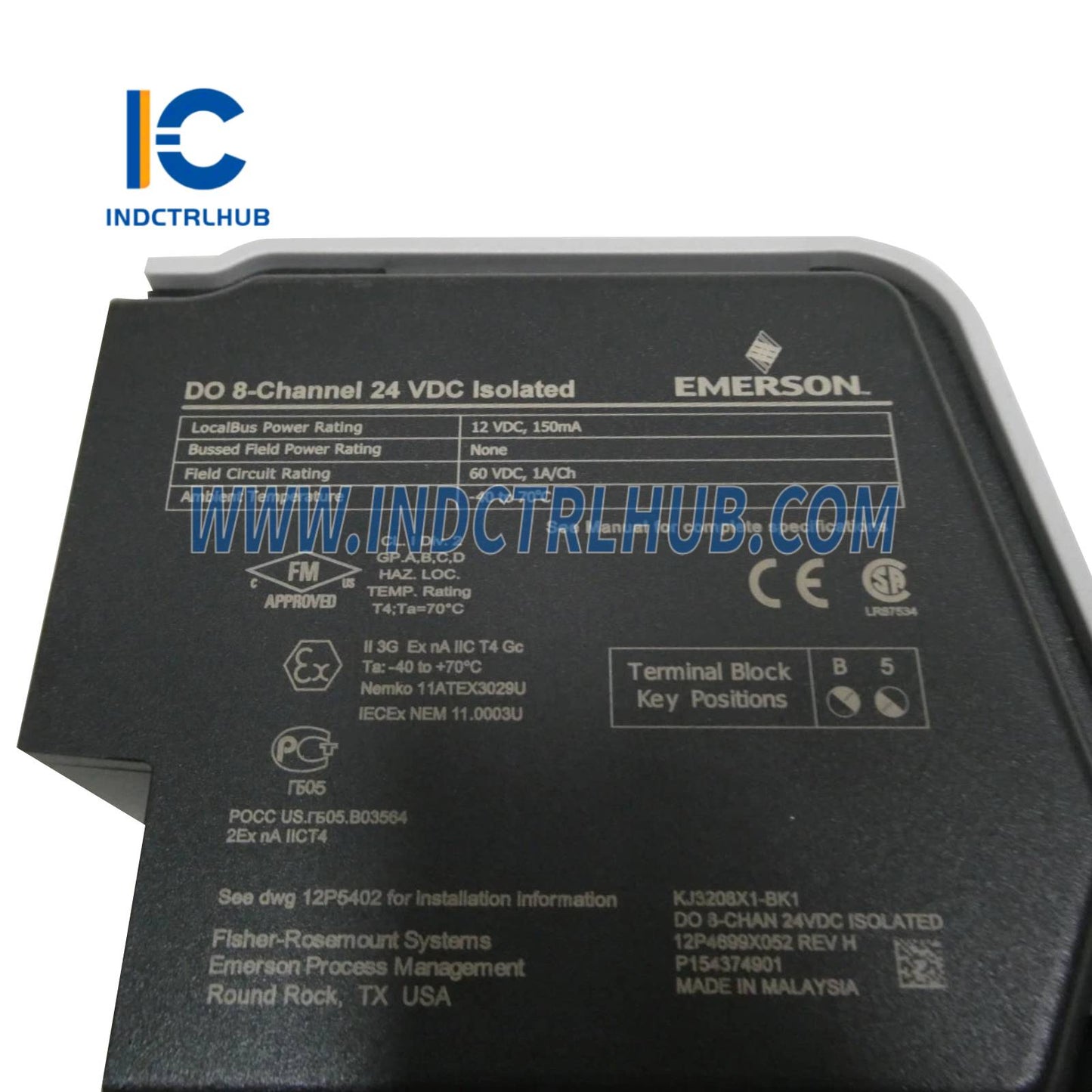 Emerson KJ3208X1-BK1 S-Series DO 8-Channel 24 VDC Isolated Card