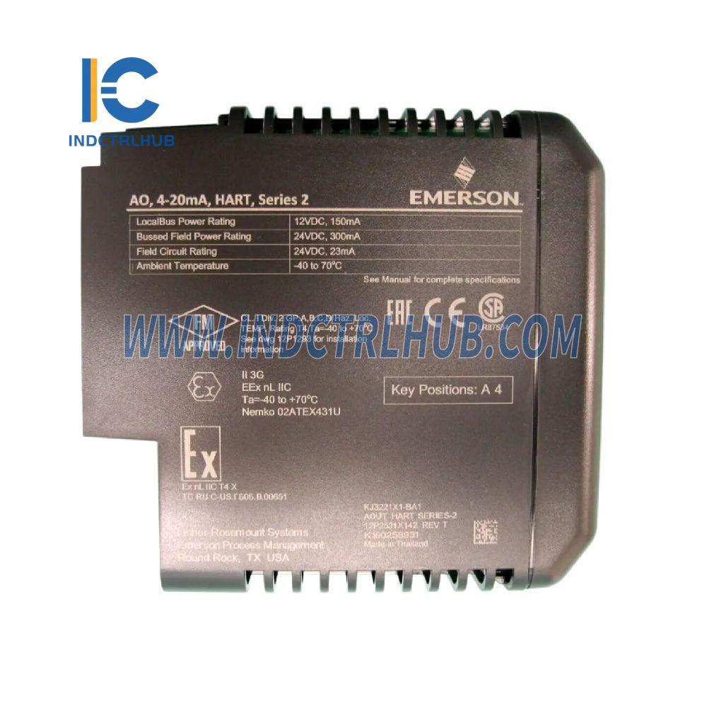 KJ3221X1-BA1 Emerson S-séria AO 4-20 mA HART 8-kanálový